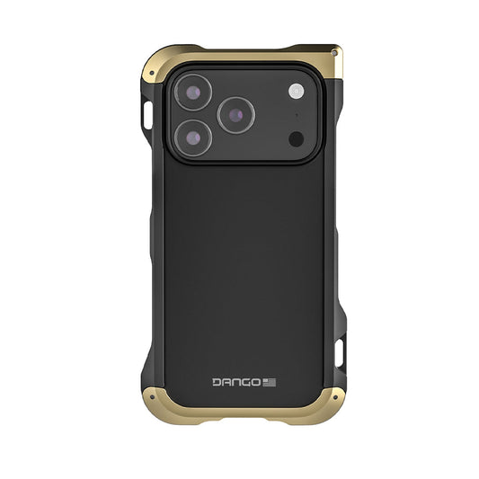 Dango iPhone 17 Pro Adapt Case Jet Black Champagne Gold