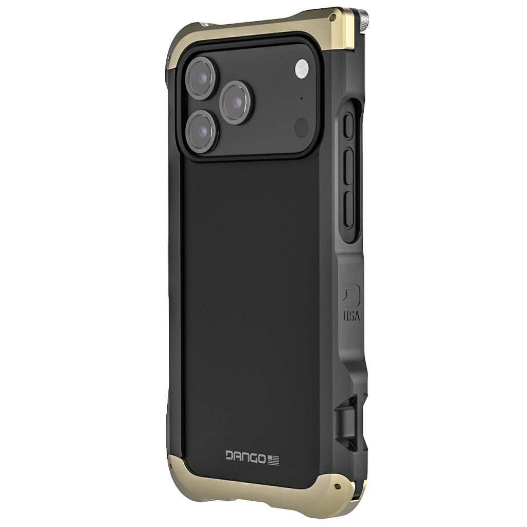 Dango iPhone 17 Pro Max Adapt Case Champagne Gold Jet Black