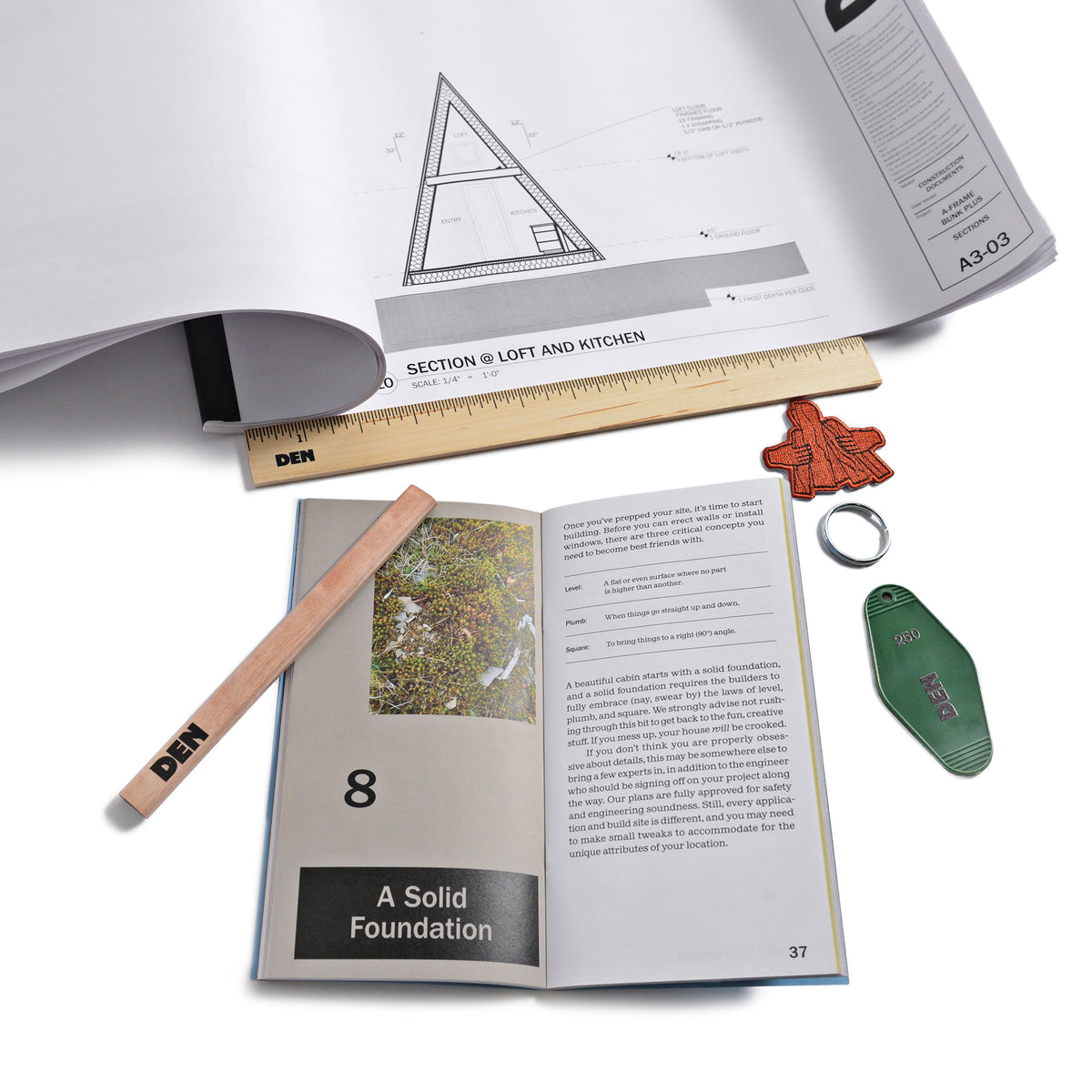 Den A-Frame Cabin Building Plans