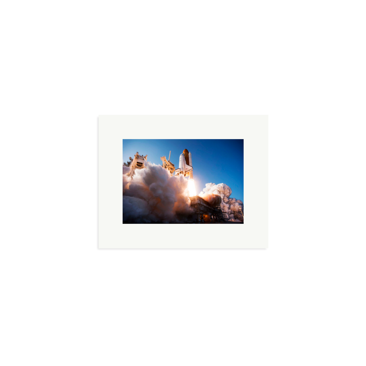 Space Shuttle Discovery Liftoff Framed Print Print Only Small