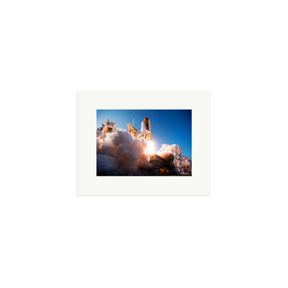 Space Shuttle Discovery Liftoff Framed Print Print Only Small