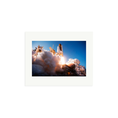 Space Shuttle Discovery Liftoff Framed Print Print Only Medium
