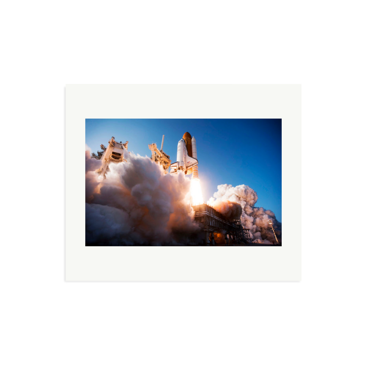 Space Shuttle Discovery Liftoff Framed Print Print Only Large