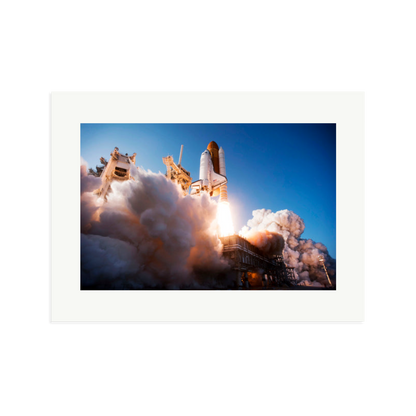 Space Shuttle Discovery Liftoff Framed Print Print Only XL