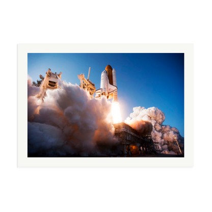 Space Shuttle Discovery Liftoff Framed Print Print Only XXL