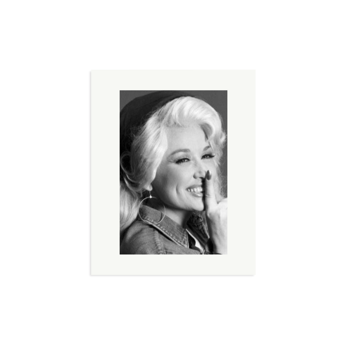 Dolly Parton in the Studio Print Only Medium