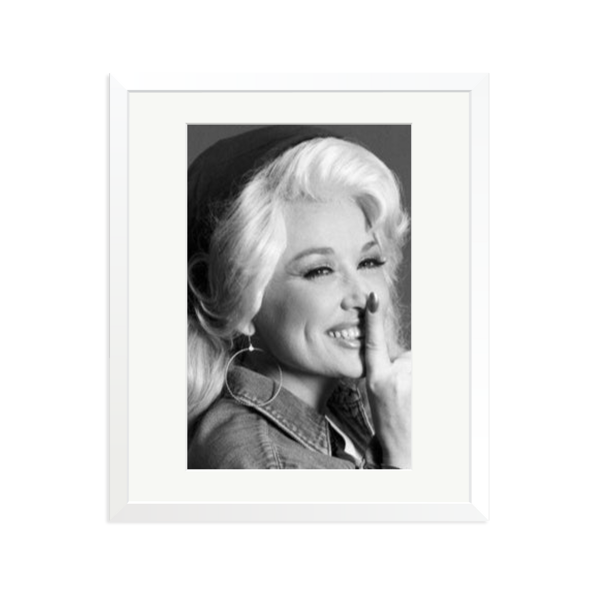 Dolly Parton in the Studio White Large