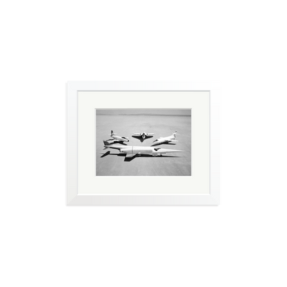 Douglas Airplanes 1954 Framed Print White Small