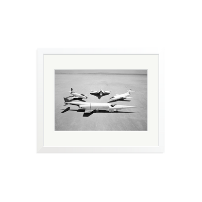 Douglas Airplanes 1954 Framed Print White Medium