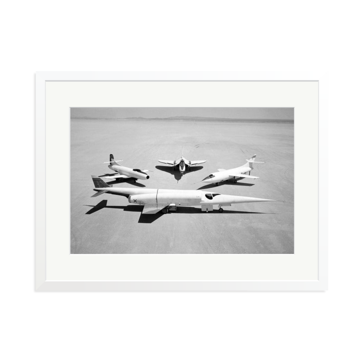 Douglas Airplanes 1954 Framed Print White XL