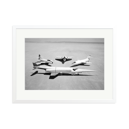 Douglas Airplanes 1954 Framed Print White XL