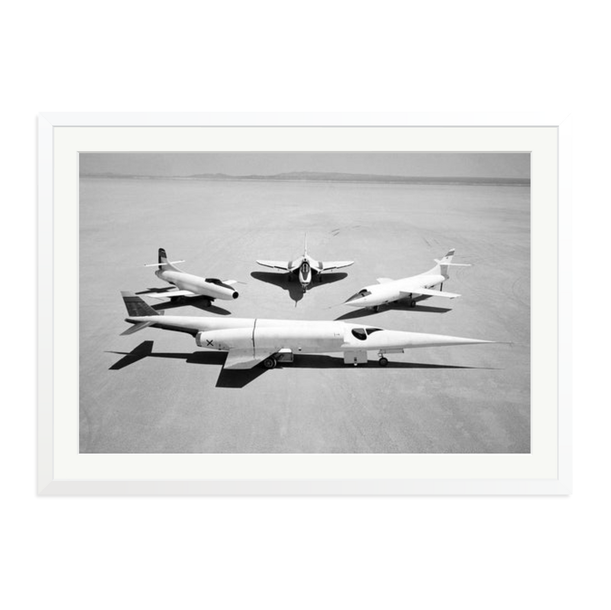 Douglas Airplanes 1954 Framed Print White XXL