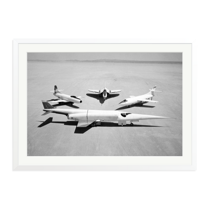 Douglas Airplanes 1954 Framed Print White XXL