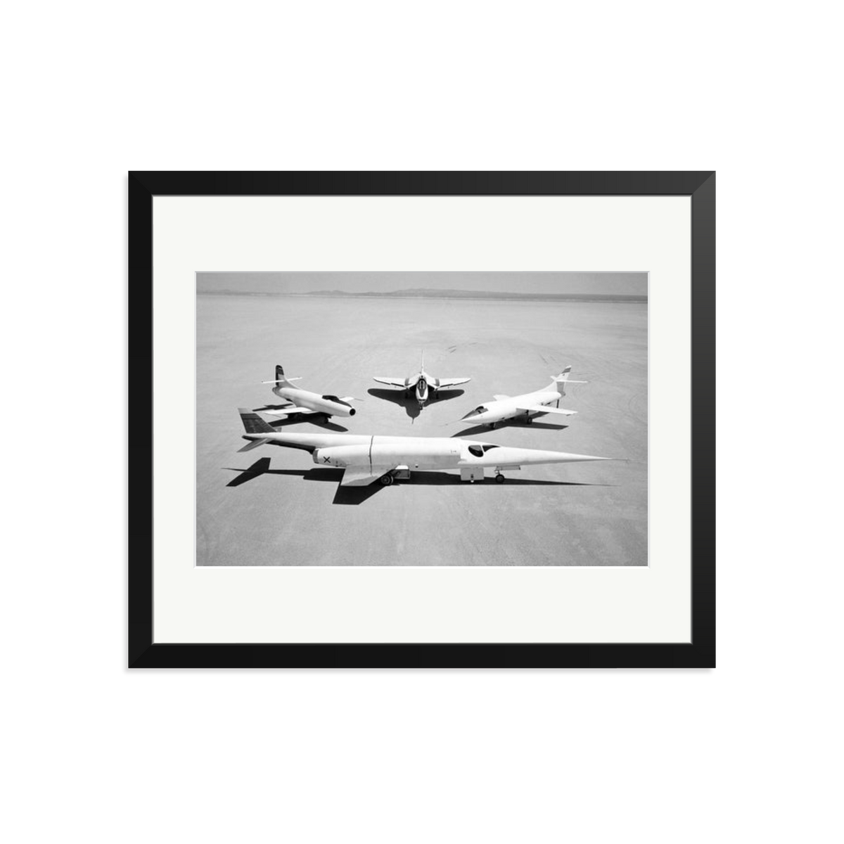 Douglas Airplanes 1954 Framed Print Black Large