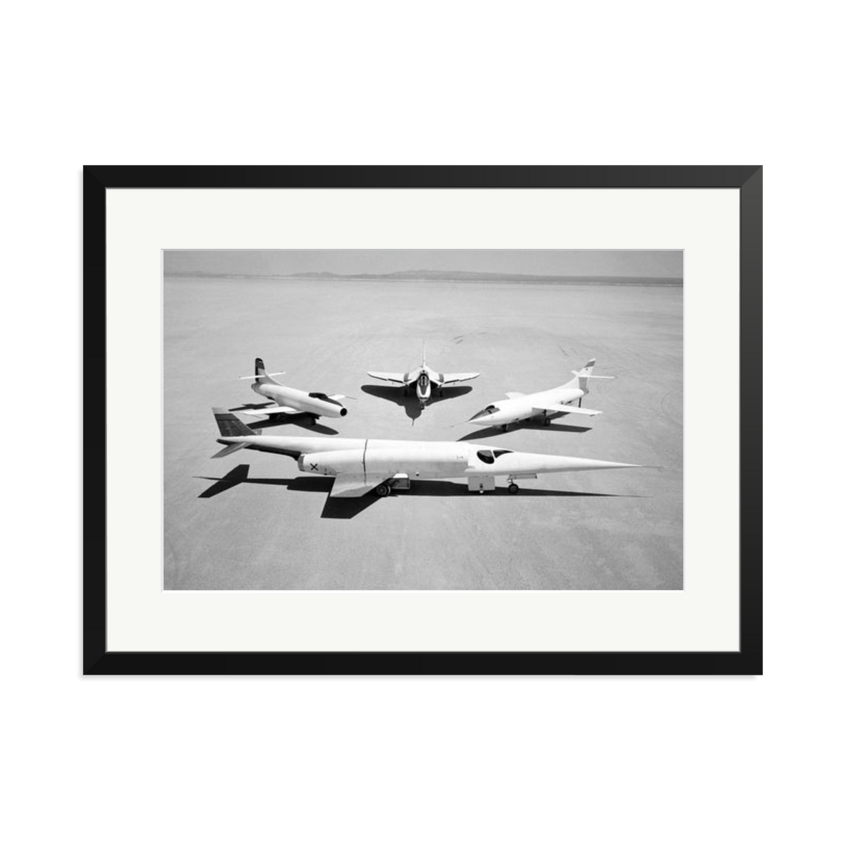 Douglas Airplanes 1954 Framed Print Black XL