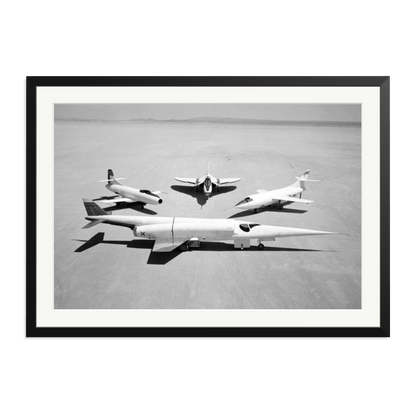 Douglas Airplanes 1954 Framed Print Black XXL