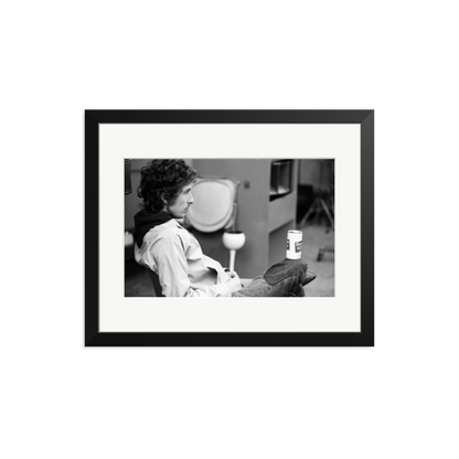 Bob Dylan At Atlantic Studios Framed Print Black Medium