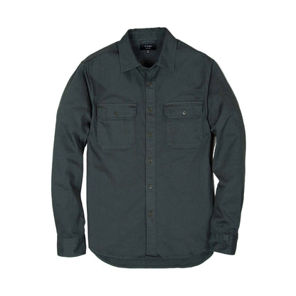 Rivay Enfield Officer's Shirt in Faded Black Faded Black