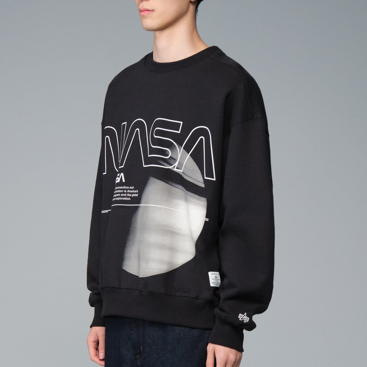 Alpha Industries NASA GALAXY ESSENTIAL CREW SWEATSHIRT