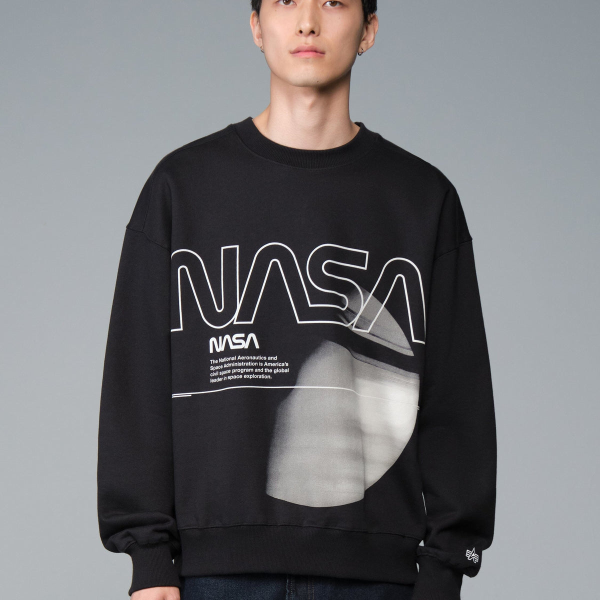 Alpha Industries NASA GALAXY ESSENTIAL CREW SWEATSHIRT