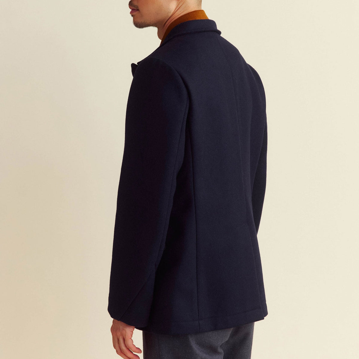 Billy Reid Navy Bond Peacoat