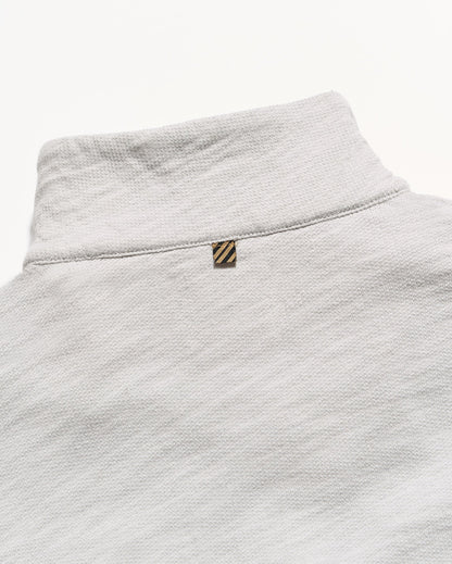 Billy Reid French Terry Half Zip - Silver