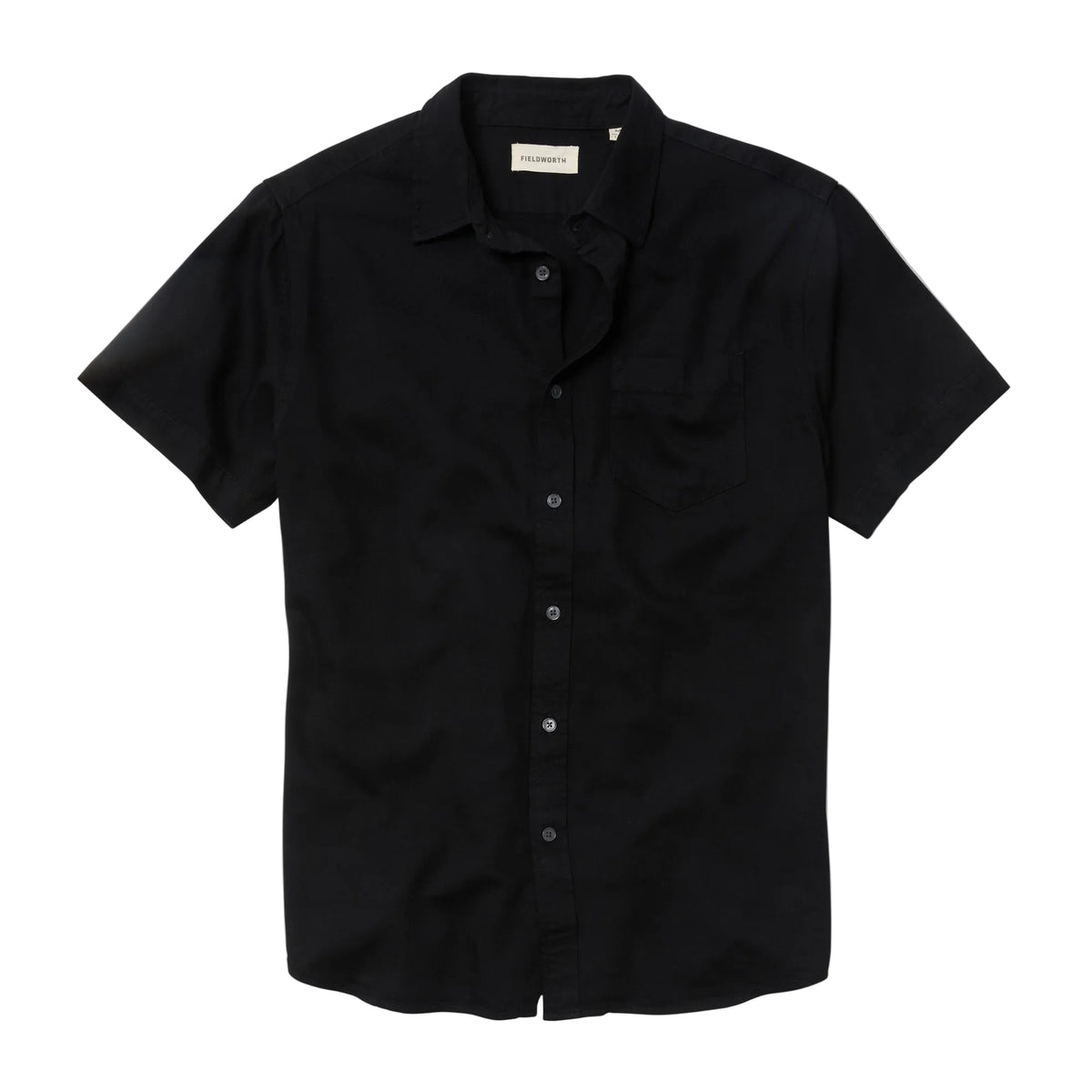 Line of Trade Aviator Twill Shirt Short Sleeve Black
