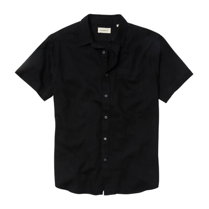 Line of Trade Aviator Twill Shirt Short Sleeve Black