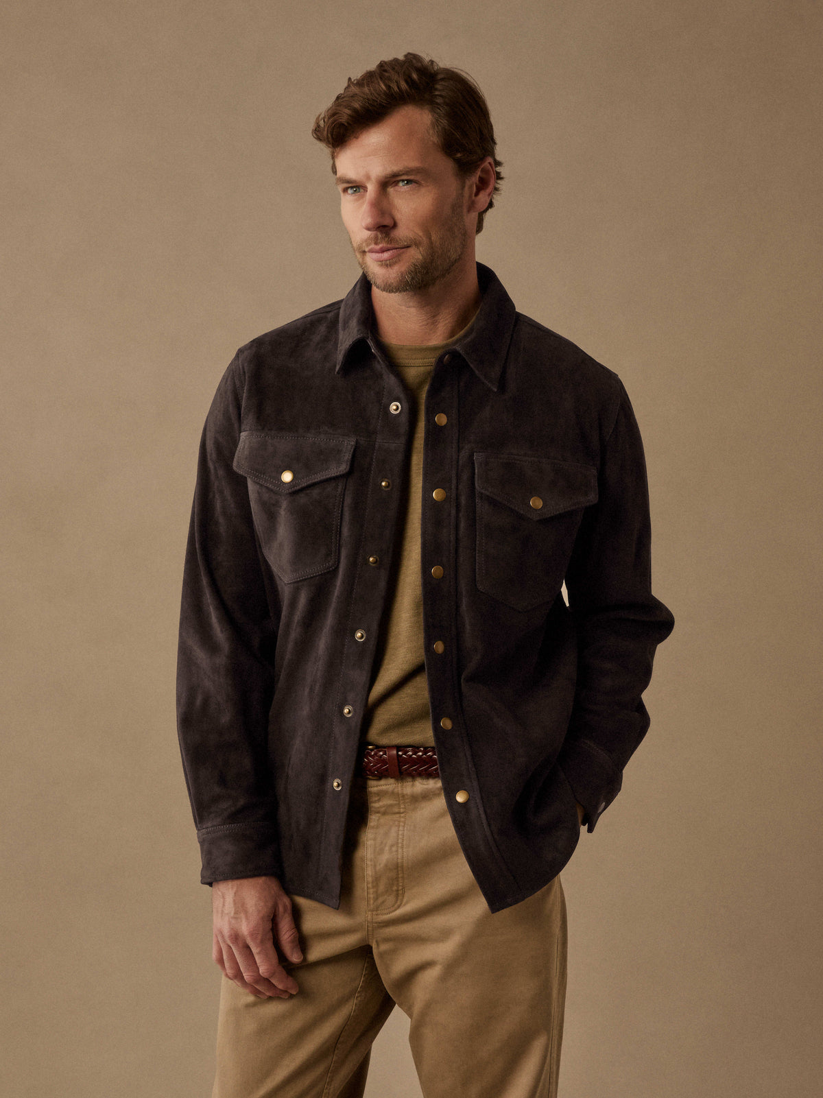Line of Trade Suede CPO Overshirt