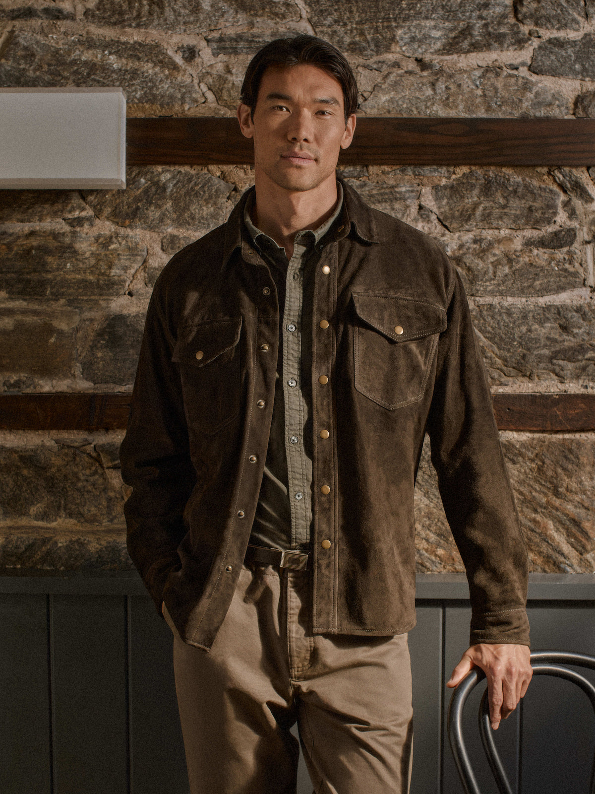 Line of Trade Suede CPO Overshirt
