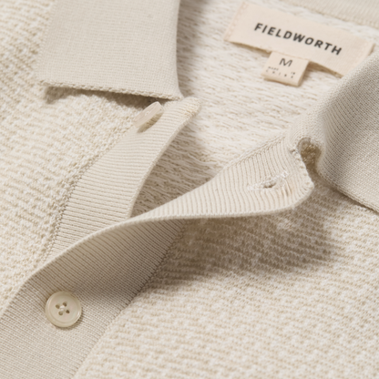 Line of Trade Jacquard Button Front Polo