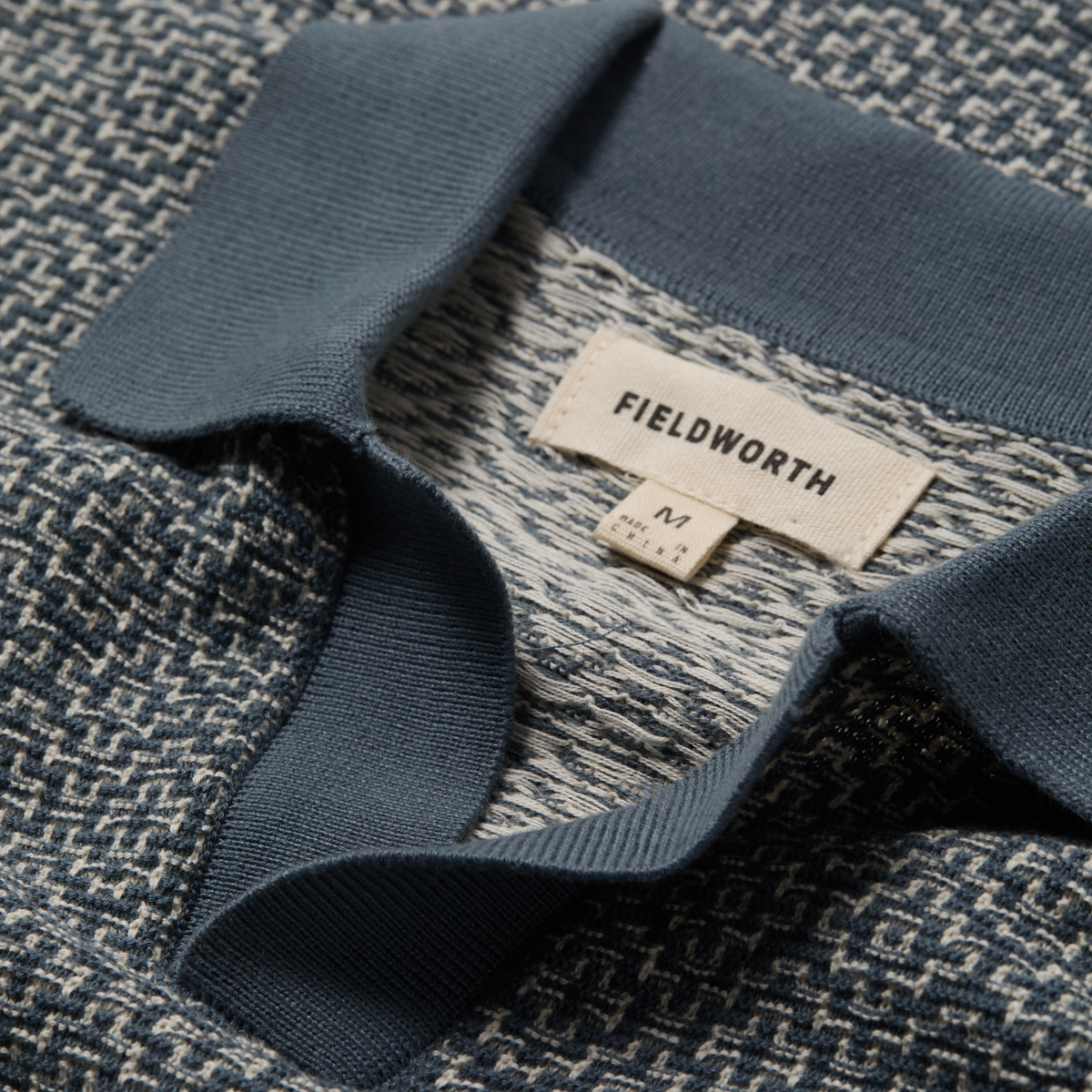 Fieldworth Jacquard Johnny Collar Polo