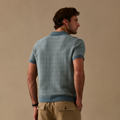 Fieldworth Jacquard Johnny Collar Polo
