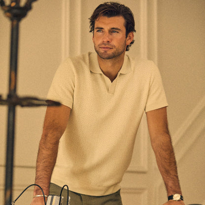 Fieldworth Jacquard Johnny Collar Polo