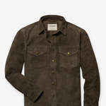 Line of Trade Suede CPO Overshirt - Olive