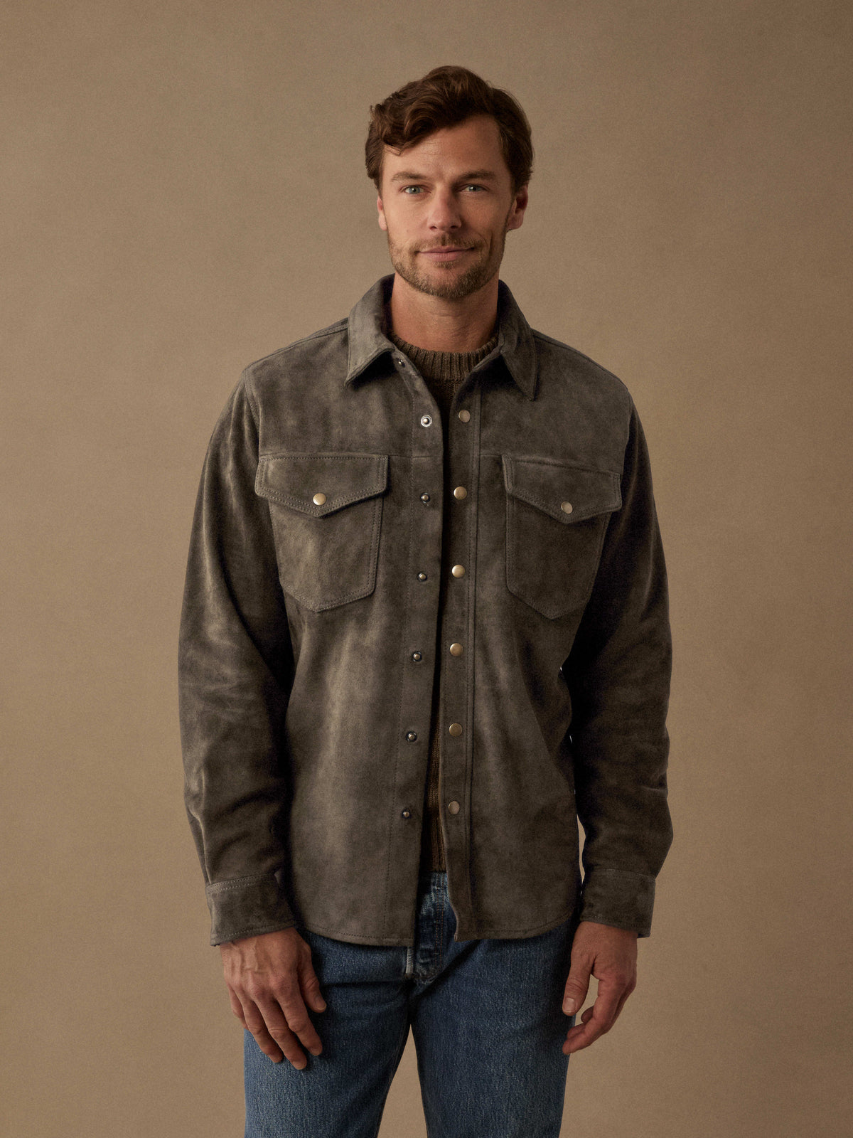 Line of Trade Suede CPO Overshirt