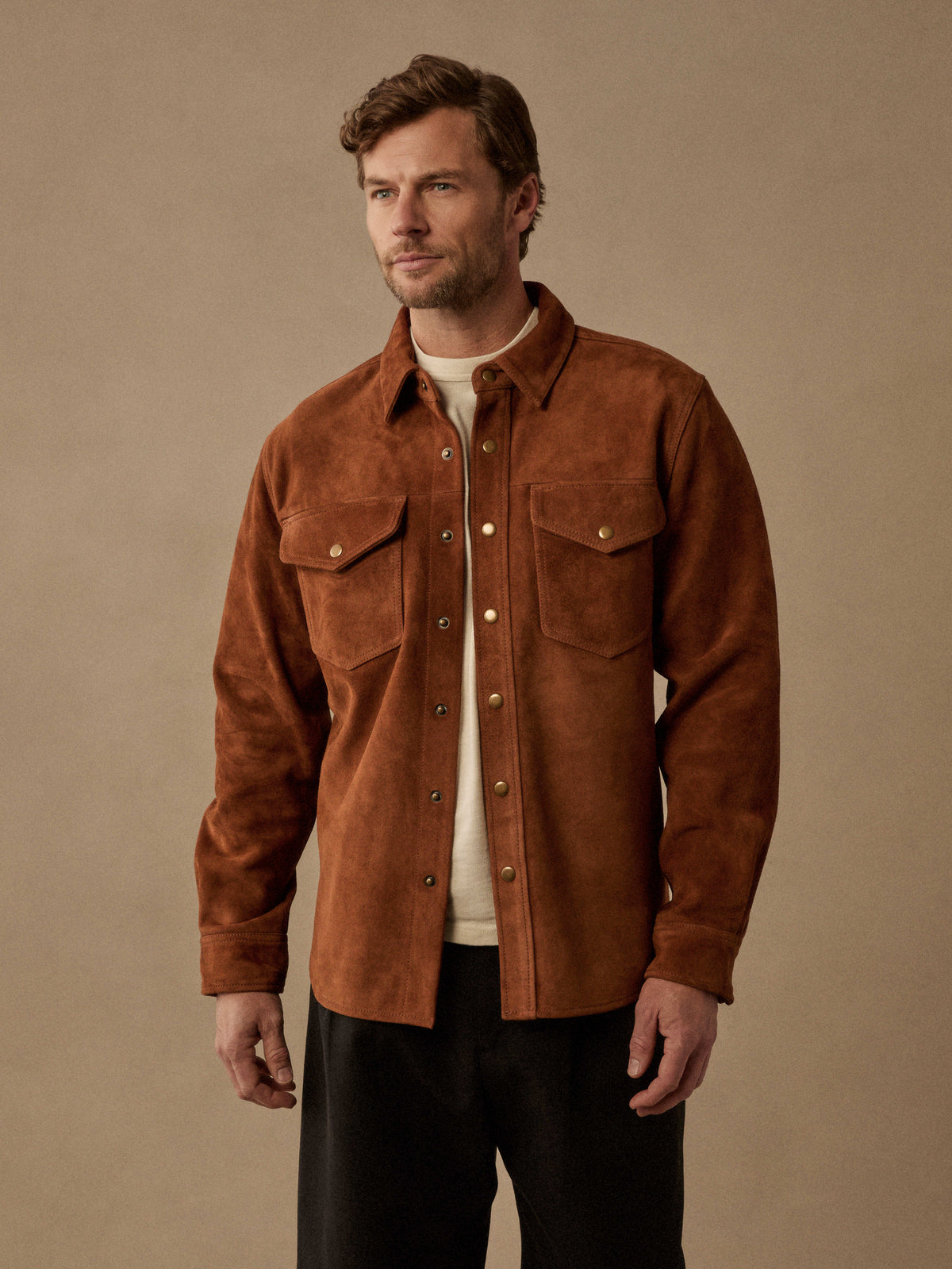 Line of Trade Suede CPO Overshirt