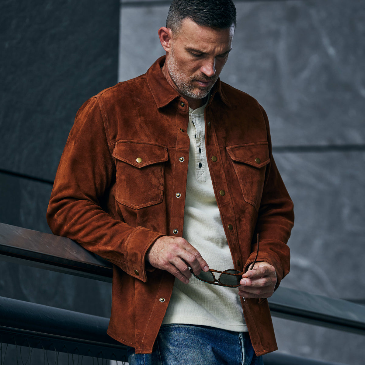 Line of Trade Suede CPO Overshirt