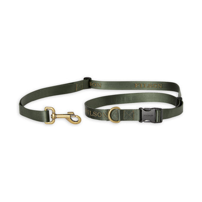 Filson Adjustable Nylon Dog Leash Green