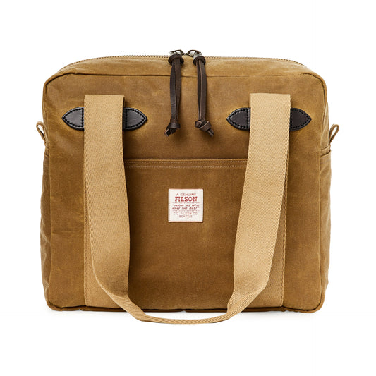 Filson Tin Cloth Tote Bag Dark Tan