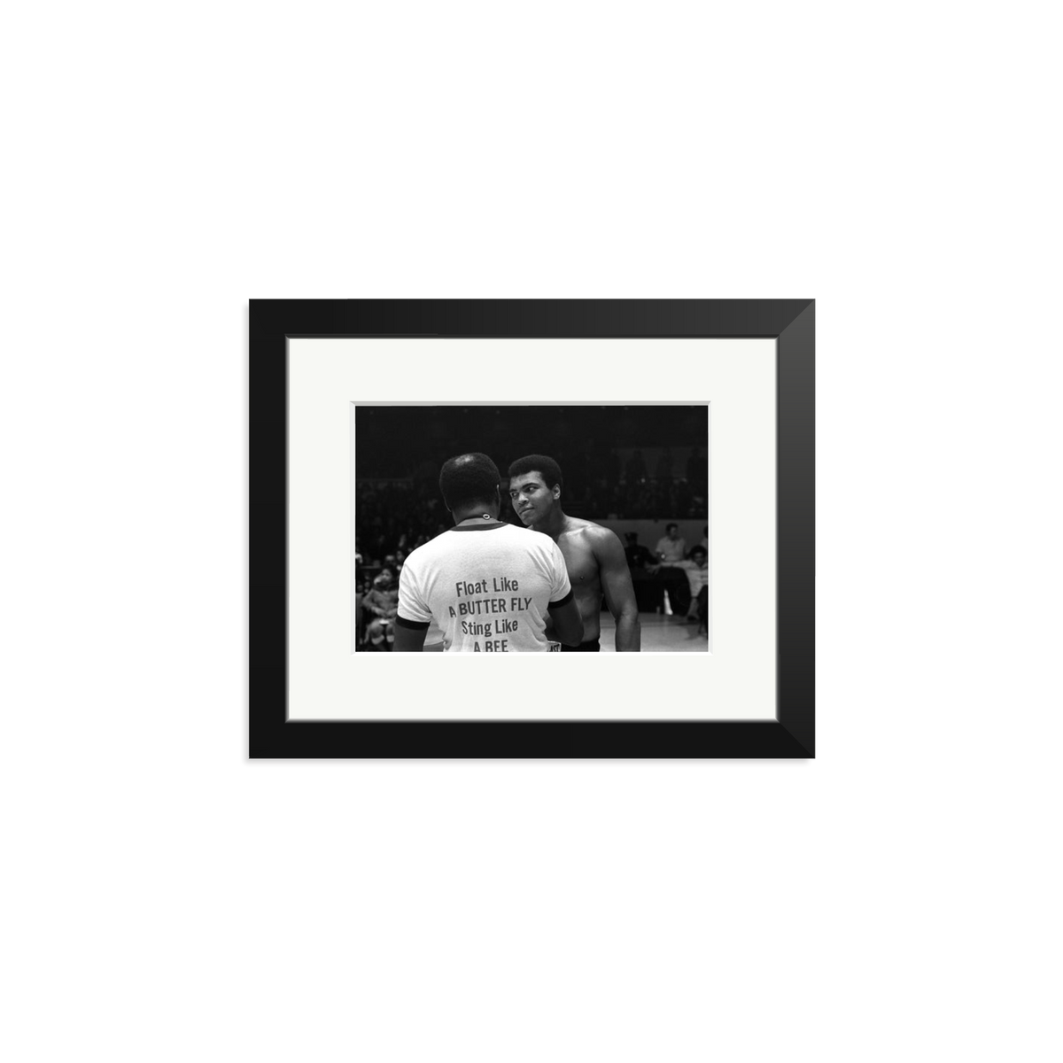Muhammad Ali Float Like A Butterfly Framed Print Black Small