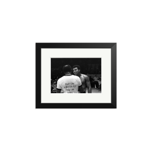 Muhammad Ali Float Like A Butterfly Framed Print Black Small