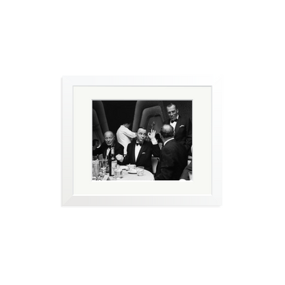 Frank Sinatra A OK Framed Print White Small