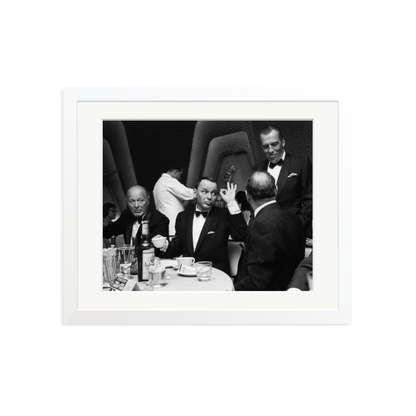 Frank Sinatra A OK Framed Print White Medium