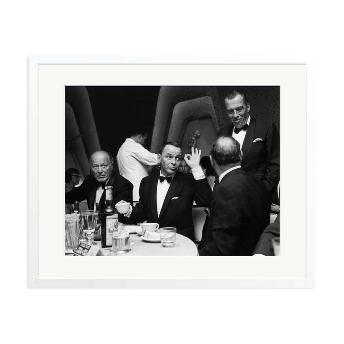 Frank Sinatra A OK Framed Print White XL