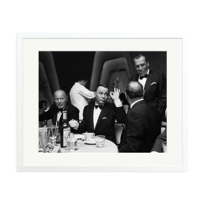 Frank Sinatra A OK Framed Print White XL