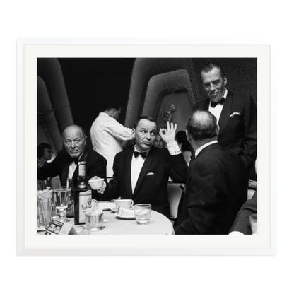 Frank Sinatra A OK Framed Print White XXL