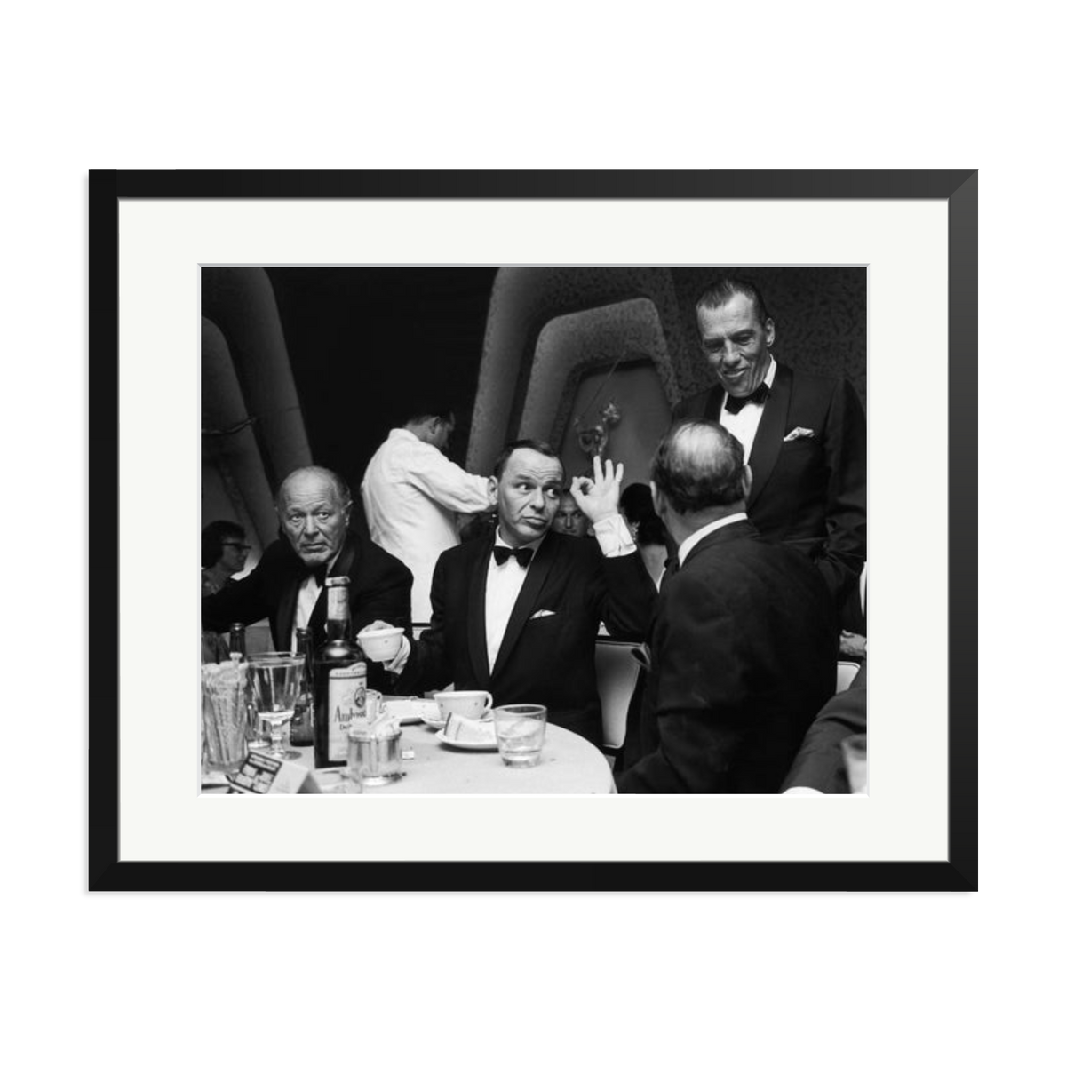Frank Sinatra A OK Framed Print Black XL