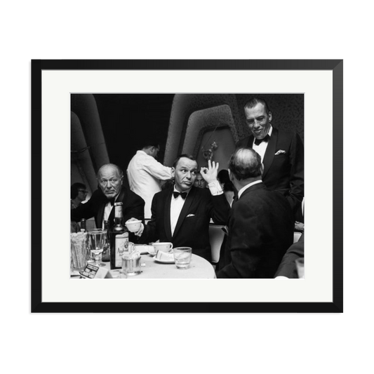 Frank Sinatra A OK Framed Print Black XL