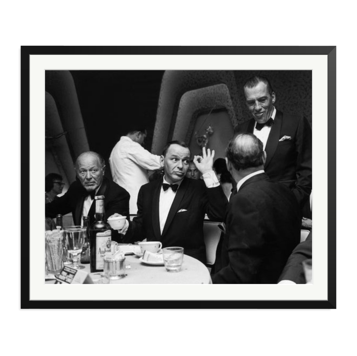 Frank Sinatra A OK Framed Print Black XXL